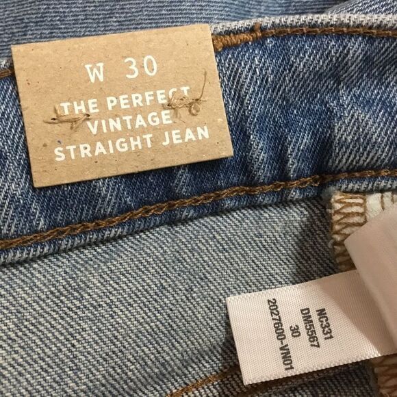 NEW Madewell Perfect‎ Vintage Straight Jean in Hoye Wash, 30 - Picture 15 of 15